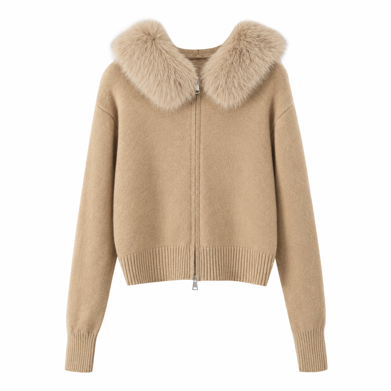 ELLA - KAPUZEN STRICKJACKE