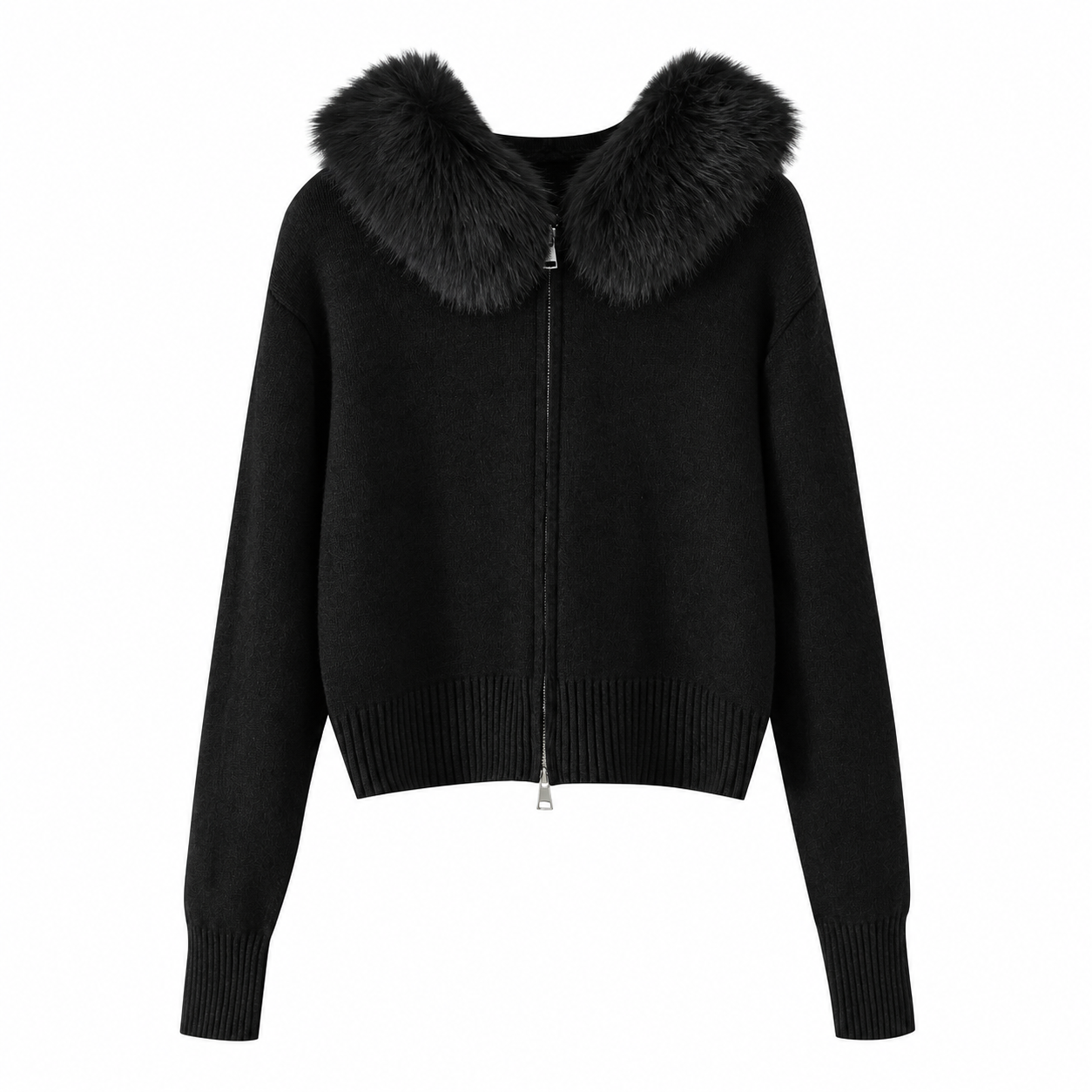 ELLA - KAPUZEN STRICKJACKE