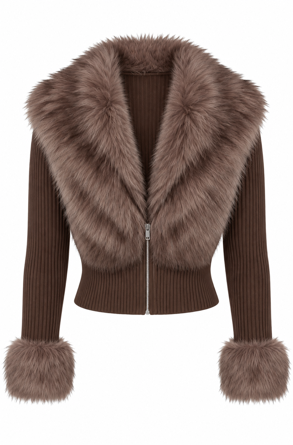 IVY - FELLKRAGEN STRICKJACKE
