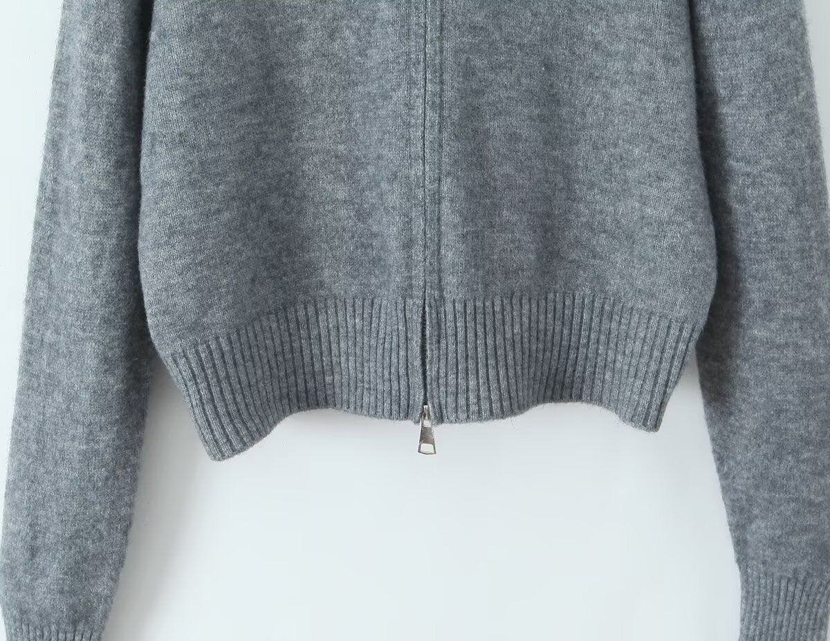 ELLA - KAPUZEN STRICKJACKE