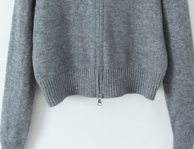 ELLA - KAPUZEN STRICKJACKE
