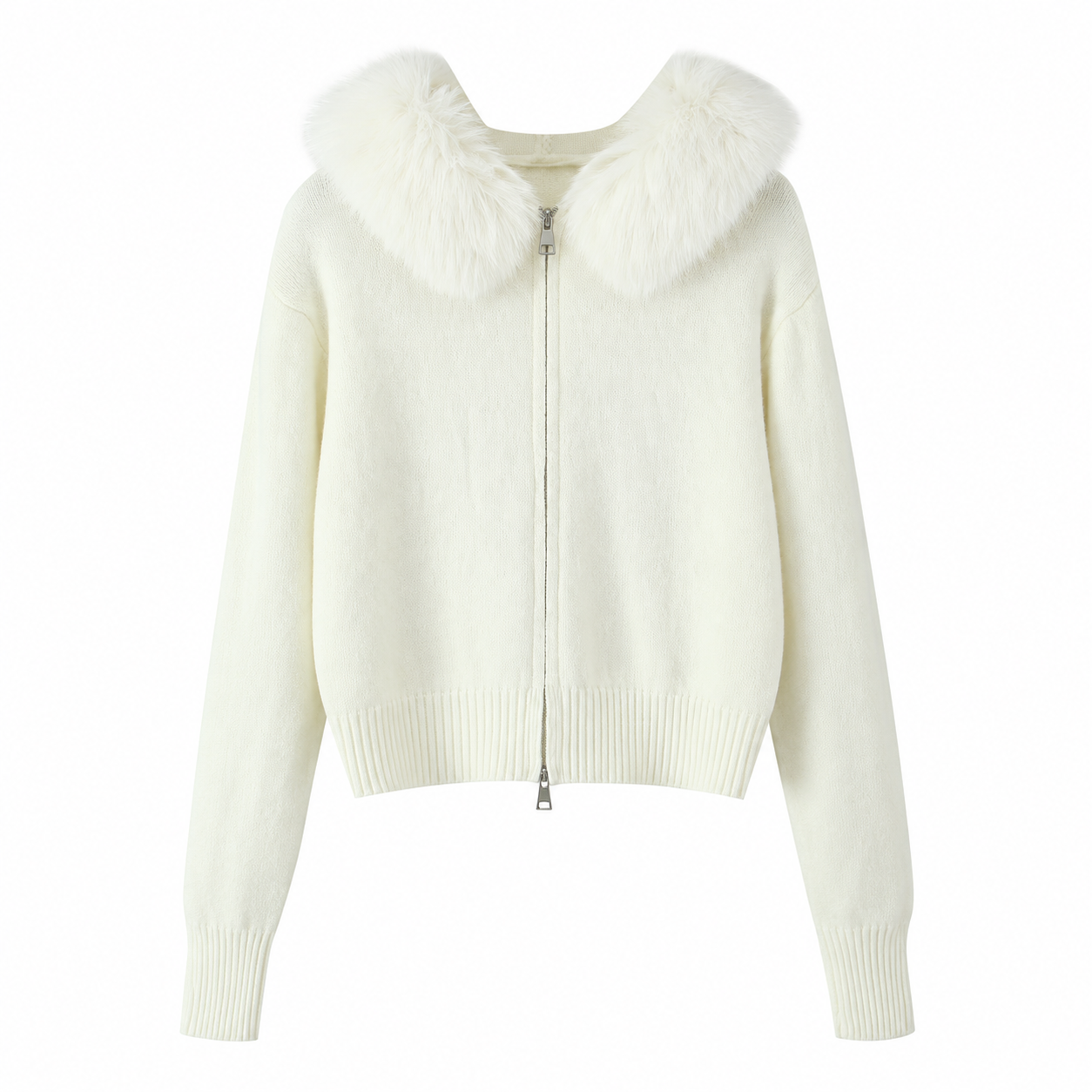 ELLA - KAPUZEN STRICKJACKE