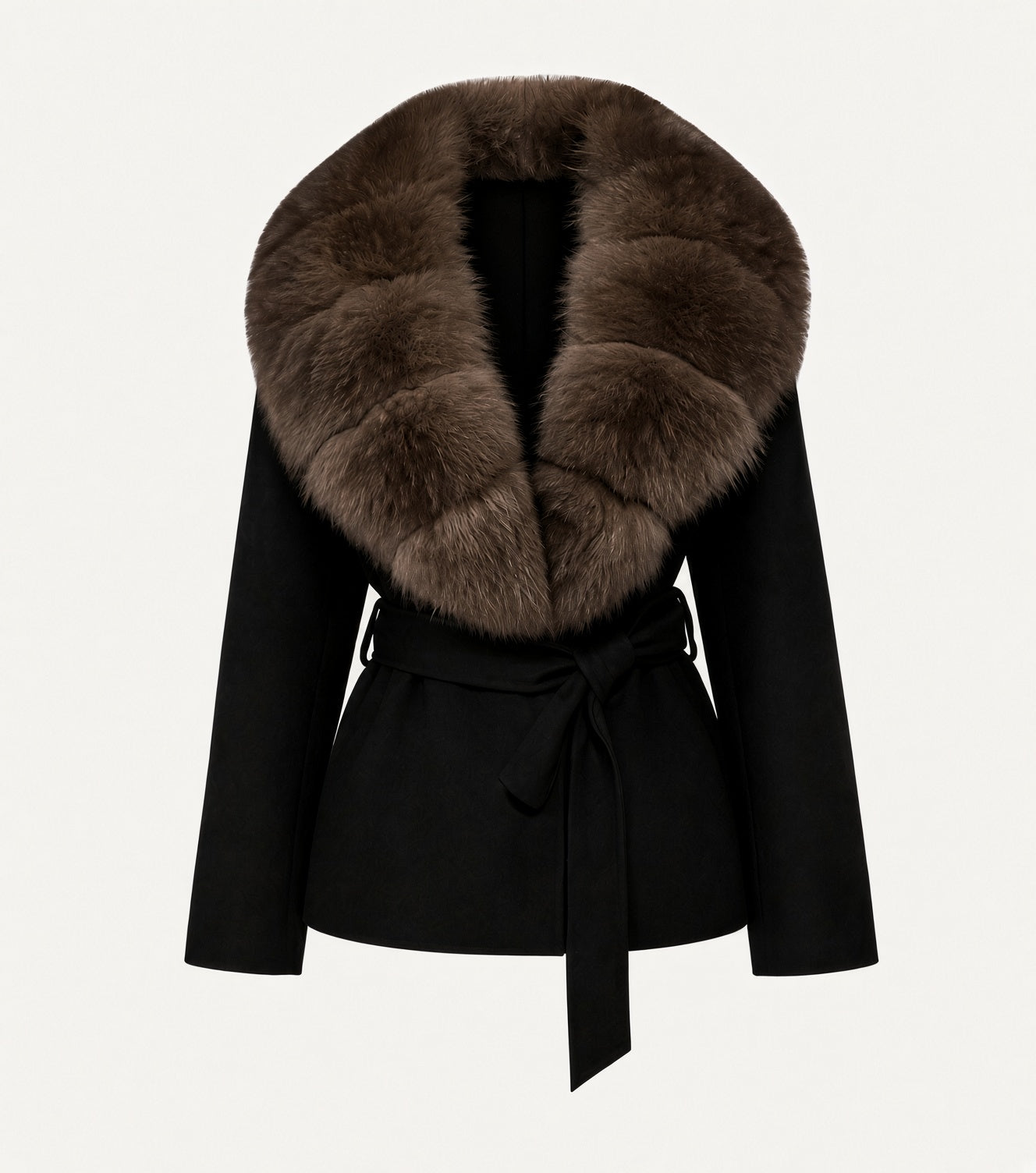 HAZEL - CAPPOTTO CON COLLO DI PELLICCIA